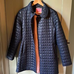 Quilted Kate Spade Navy jacket, perfect for Spring/fall